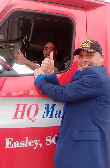 Veteran David Haave giving love to our truck drivers 2023